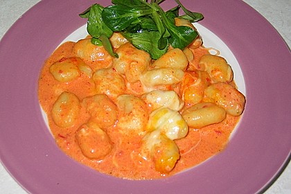 Gnocchi aus dem Ofen in Paprika - Tomaten - Sauce 8