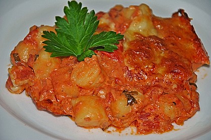 Gnocchi aus dem Ofen in Paprika - Tomaten - Sauce 7