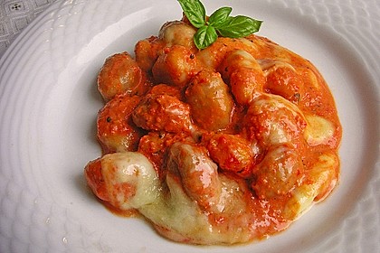 Gnocchi aus dem Ofen in Paprika - Tomaten - Sauce 3
