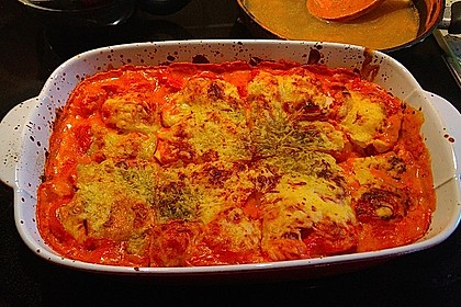 Gnocchi aus dem Ofen in Paprika - Tomaten - Sauce 43