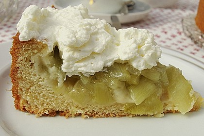 Rhabarberkuchen mit Guss 1