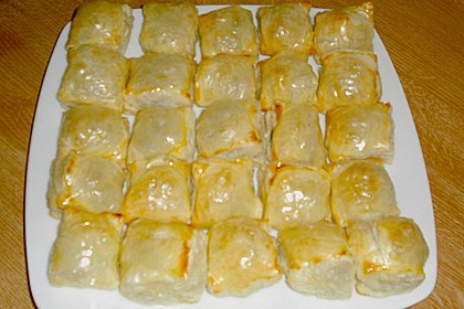Bl&auml;tterteig - Dreicke mit Spinat und Feta 3