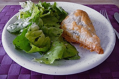 Bl&auml;tterteig - Dreicke mit Spinat und Feta 21