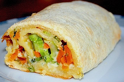 K&auml;se - Gem&uuml;sestrudel 1