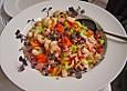 Shrimps - Papaya - Salat