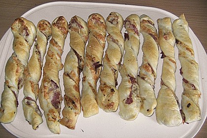 K&auml;sestangen mit Schinken 2