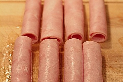 Fleischk&auml;se - Meerrettichr&ouml;llchen in Aspik 2