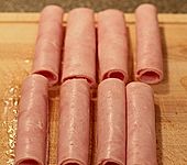 Fleischk&auml;se - Meerrettichr&ouml;llchen in Aspik (Bild)
