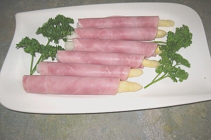 Spargel - Schinkenr&ouml;llchen in Aspik 3