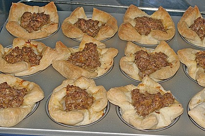 Herzhafte Blätterteig - Gehacktes - Muffins 14
