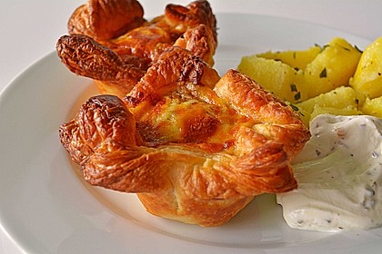 Herzhafte Blätterteig - Gehacktes - Muffins 2