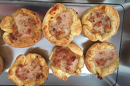 Herzhafte Blätterteig - Gehacktes - Muffins 4