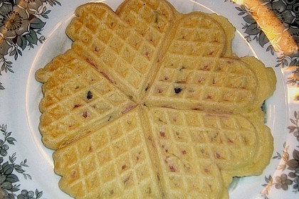 Pikante Schinkenwaffeln 7