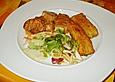 Schweinefiletmedaillons in roter Chilisauce