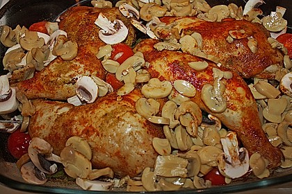 H&auml;hnchenkeulen mit Curry - Schnittlauchsauce 1