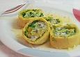 Kartoffel - B&auml;rlauchroulade mit Gorgonzolaf&uuml;lle