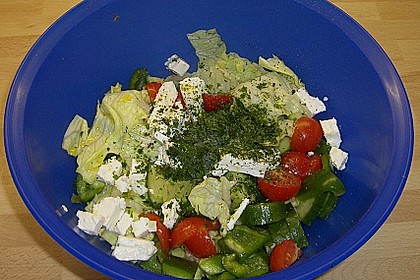 Blitz - Gartensalat mit Schafsk&auml;se