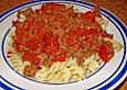Hackfleisch - Paprika - Sauce