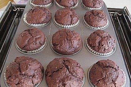 Schokoladen Muffins für Eilige 5