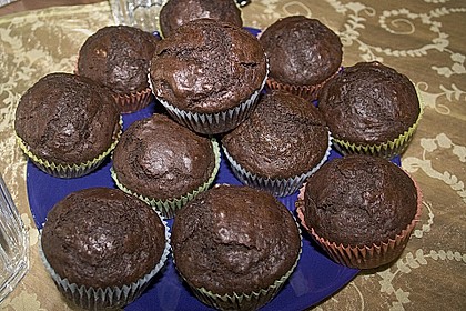 Schokoladen Muffins für Eilige 12