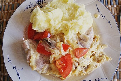Putenschnitzel mit Champignonkruste 4
