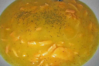 Erd&auml;pfelcremeeintopf mit Lachs