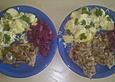 Schnitzel vom Schwein mit Champignons