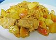 Apfel - Zwiebel - Pfanne mit Schweinemedaillons
