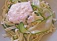 Zucchini - Tagliatelle in Sahne - Chili - Knoblauch - Sauce
