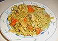 B&auml;rlauch - Spaghetti mit Tomaten - Champignon - Gem&uuml;se