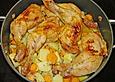 Knoblauchh&auml;hnchen mit Kartoffeln und M&ouml;hren