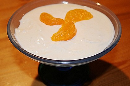 Quarkjoghurt mit Mandarinen
