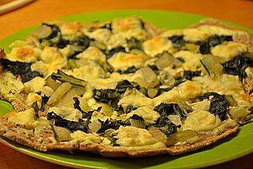Vegetarischer Flammkuchen