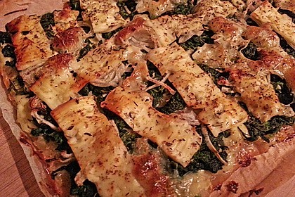 Vegetarischer Flammkuchen