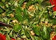 Belles Feldsalat mit roten Linsen
