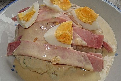 Blumenkohl in Kr&auml;uterso&szlig;e