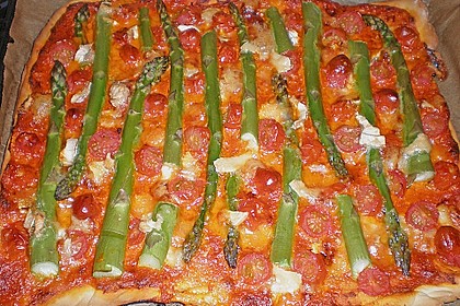 Spargel - Pizza