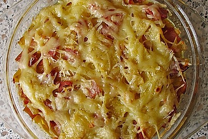 Gratinierte Schinkenfleckerl 1