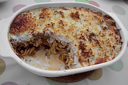Nudel - Hackfleisch - Auflauf 1