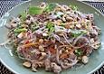 Glasnudelsalat mit Schweinefleisch, Minze und Ingwer