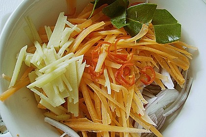 Glasnudelsalat mit Schweinefleisch, Minze und Ingwer 1