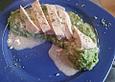 Herzschlags Gorgonzola H&auml;hnchen auf Brokkolip&uuml;ree