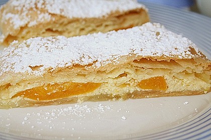 Topfen - Pfirsich Strudel 2
