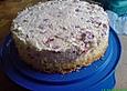 Umgedrehte Erdbeertorte
