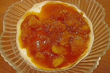 Amaretto - Mascarpone - Creme mit  karamellisierten Orangenfilets 3