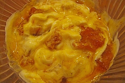Amaretto - Mascarpone - Creme mit  karamellisierten Orangenfilets 4
