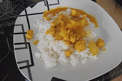 Curry - Geschnetzeltes mit Ananas 4
