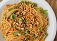 Pasta mit rotem Schafsk&auml;se - Pesto und Rucola