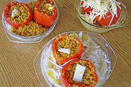 Linsen in Paprika auf Pellkartoffeln 1