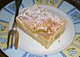 Vanille - Rhabarber Kuchen
